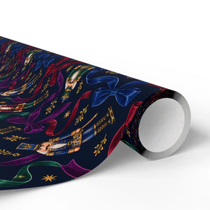 Festive holiday pattern wrapping paper