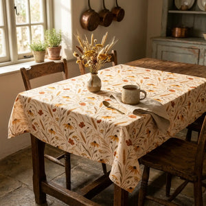 Autumn wildflower tablecloth - tablecloths