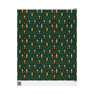 Luxury christmas wrapping paper – emerald green holiday gift wrap