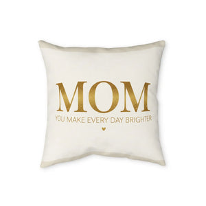 DipaliZ mom pillow cover shown in a 16 by 16 inch square size