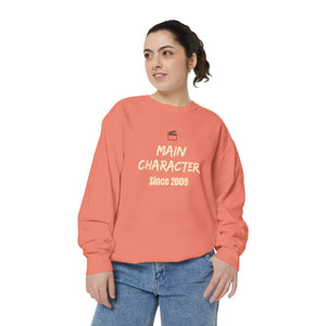 DipaliZ personalized Main Character garment-dyed sweatshirt - your own year entered on the product page