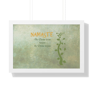 Namaste, Framed Horizontal Poster