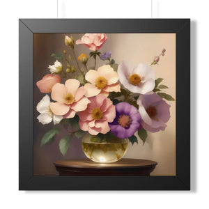 A vase of flower, Framed Vertical Poster
