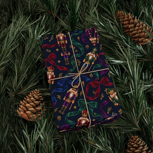 Festive holiday pattern wrapping paper