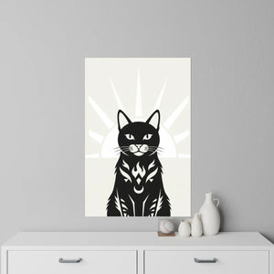 Minimal boho cat decal from DipaliZ for cat lover home decor