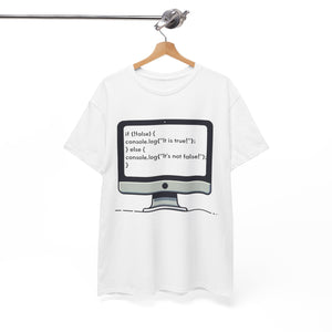 Javascript Programming, Unisex Heavy Cotton Tee