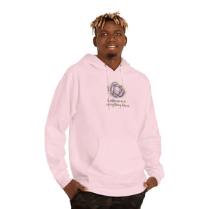 Cabbage makes everything better floral hooded sweatshirt - sweatshirts