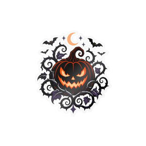Halloween pumpkin kiss-cut vinyl decal - home decor decals
