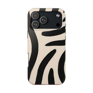 Abstract Zebra Print Phone Case