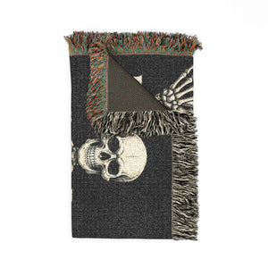 DipaliZ skeleton throw blanket, original artwork made to order