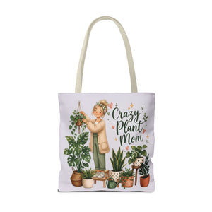 Crazy Plant Mom Tote Bag — Plant Lover Canvas Tote