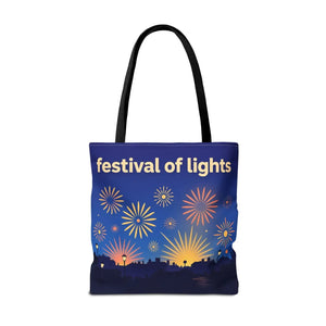 DipaliZ Diwali tote at 13 inches square for carrying sweets and gifts