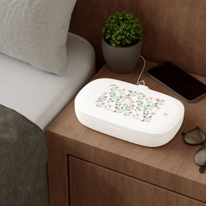 Floral wireless charger - uv phone sanitizer & charging pad - chargers