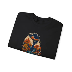 Michigan fall autumn colors crewneck sweatshirt - sweatshirts