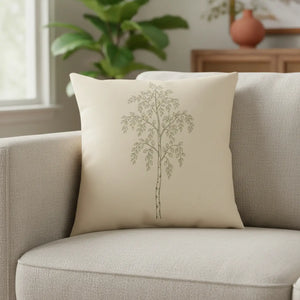 DipaliZ birch study cushion shown in an 18 by 18 inch square size