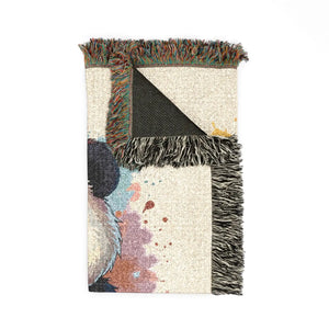 Panda Woven Blanket — Cute Cartoon Panda Throw for Kids & Nursery