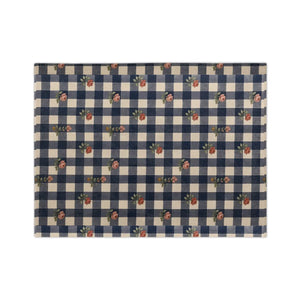 DipaliZ gingham rose blanket in the 80 by 60 inch bed size