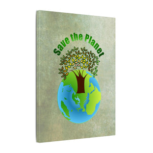Save the planet, Matte Canvas, Stretched, 0.75"