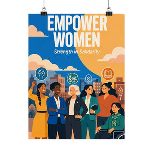 Empower Women Matte Poster — Strength in Solidarity Feminist Wall Art