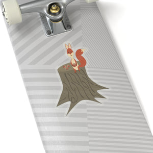 A Squirrel with nut, Kiss-Cut Stickers