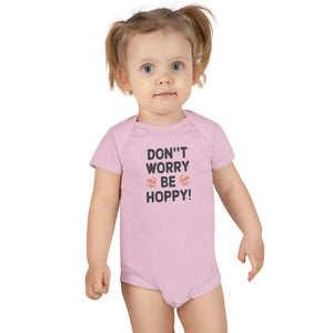 Don't worry, Be Hoppy, Baby Short Sleeve Onesie®