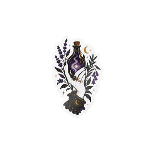 Mystical potion botanical kiss-cut vinyl decal - home decor decals
