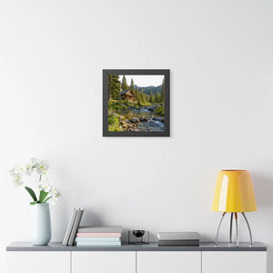 Dipaliz stream flowing framed poster museum paper - prints