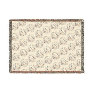 Woven Blanket — Reversible floral Pattern Throw (Cozy Modern Home Accent)