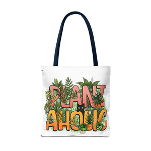 Plantaholic Tote Bag — Cute 'Plant Aholic' Eco Shopper for Plant Lovers