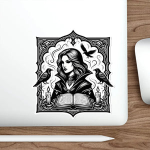 DipaliZ spellbook sticker for a journal, water bottle or phone case