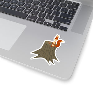 A Squirrel with nut, Kiss-Cut Stickers