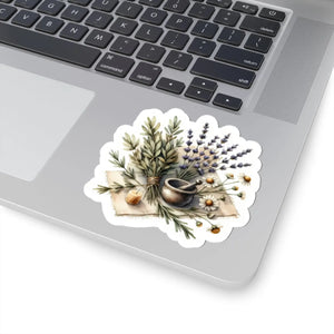 6 inch square of the DipaliZ apothecary sticker on durable vinyl