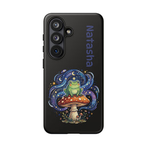 Personalized Frog on Mushroom Tough Phone Case