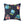 Cute Neon Raccoon Pattern Square Pillow — Colorful Cartoon Accent Cushion