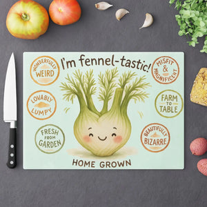 “i’m fennel-tastic! ” fennel vegetable cutting board - boards