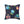 Cute Neon Raccoon Pattern Square Pillow — Colorful Cartoon Accent Cushion