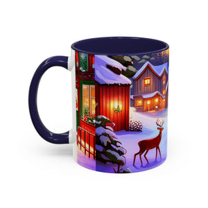 Christmas Winter, Accent Coffee Mug, 11oz
