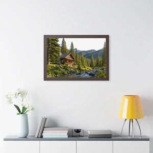Dipaliz stream flowing framed poster museum paper - prints