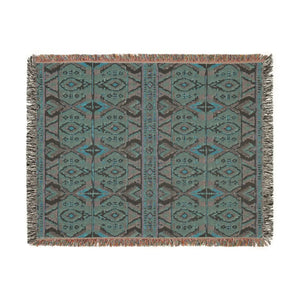 DipaliZ earth-tone throw for a sofa arm or a porch bench