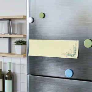Eucalyptus sprig corner post-it note pads | floral sticky notes - notebooks & notepads