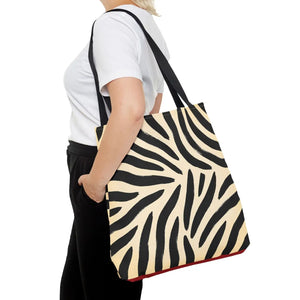 Zebra print tote bag - bags