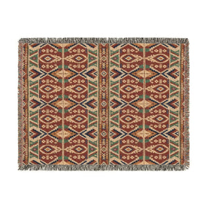 Earth-toned woven throw from DipaliZ as a housewarming gift