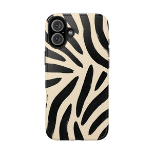 Zebra Print Tough Phone Case