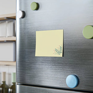 Eucalyptus sprig corner post-it note pads | floral sticky notes - notebooks & notepads