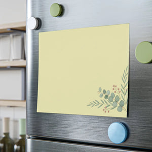 Eucalyptus sprig corner post-it note pads | floral sticky notes - notebooks & notepads