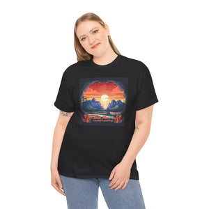 Beautiful landscape, Hike the Grand canyon, Unisex Heavy Cotton Tee