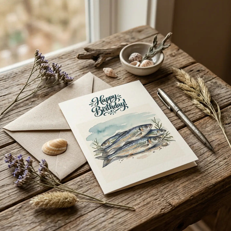Happy Birthday Fish Greeting Card