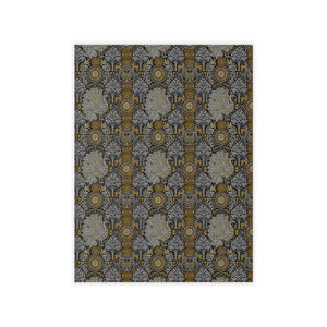 Vintage deco floral repeat pattern on a DipaliZ wall decal panel