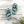 Geometric teal and navy flip flops - slippers