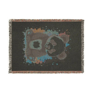 Panda Woven Blanket — Cute Cartoon Panda Throw for Kids & Nursery